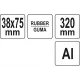 Притискний будівельний валик 38x75мм YATO YT-44150