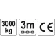 Ручна ланцюгова таль 3 тонни YATO YT-58954