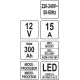 Электронное зарядное устройство 12V/2A, 6A, 10A, 15A YATO YT-83037