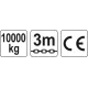 Ручна ланцюгова таль до 10 тонн YATO YT-58957