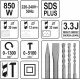 Перфоратор сетевой SDS+ 620 Вт YATO YT-82122