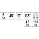 Набор сварочных магнитных уголков YATO YT-08678