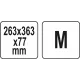 Органайзер системний M S1 з контейнерами YATO YT-09182