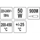 Паяльник с контролем температуры 50 Вт YATO YT-82700