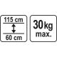 Распорка телескопическая для гипсокартона 60-115см YATO YT-64551