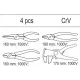 Набор инструмента из 4 изолированных плоскогубцев YATO YT-55464