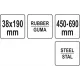 Строительный валик со стальной ручкой 38x190мм YATO YT-44152