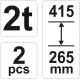 Підставки під автомобіль 2 тонни YATO YT-17310    G-1