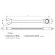 Ключ комбинированный с трещеткой на 30 мм YATO YT-0205