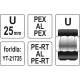 Обтискна головка U25 YATO YT-21742