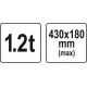 Дровокол ножной до 430 мм YATO YT-79943